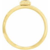14K Yellow Natural Amethyst Family Stackable Ring