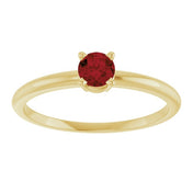 14K Yellow Natural Mozambique Garnet Ring