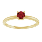 14K Yellow Natural Mozambique Garnet Ring