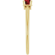 14K Yellow Natural Mozambique Garnet Ring