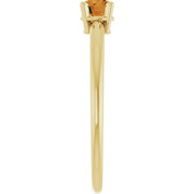 14K Yellow Natural Citrine Ring