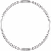 14K White Stackable Ring Size 6