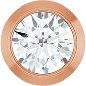 14K Rose 1/10 CT Lab-Grown Diamond Slide Pendant