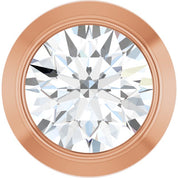 14K Rose 1/10 CT Lab-Grown Diamond Slide Pendant