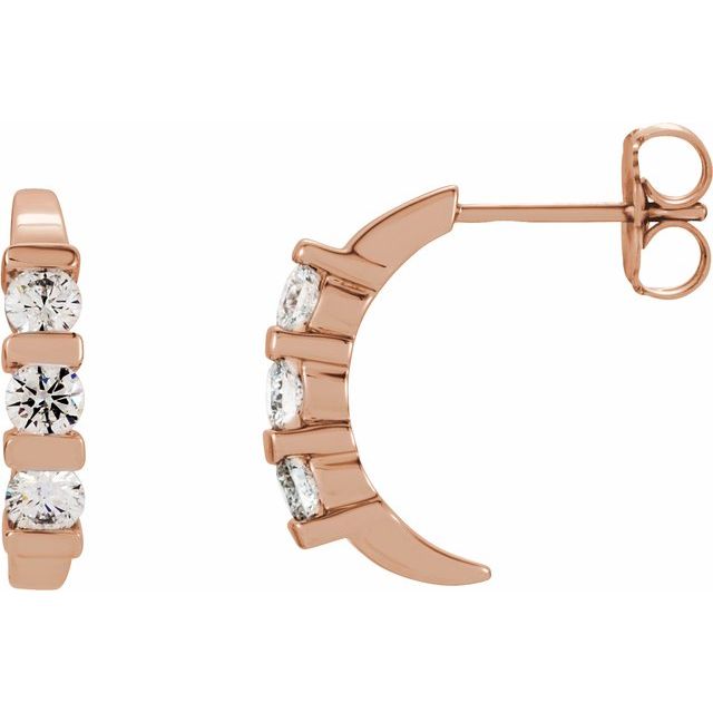 2 CTW Lab-Grown Diamond Earrings