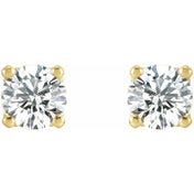 14K Yellow 1/2 CTW Lab-Grown Diamond Stud Earrings