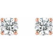 14K Rose 1/3 CTW Lab-Grown Diamond Stud Earrings