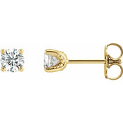 14K Yellow 1/2 CTW Lab-Grown Diamond Stud Earrings