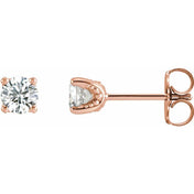 14K Rose 1/2 CTW Lab-Grown Diamond Stud Earrings