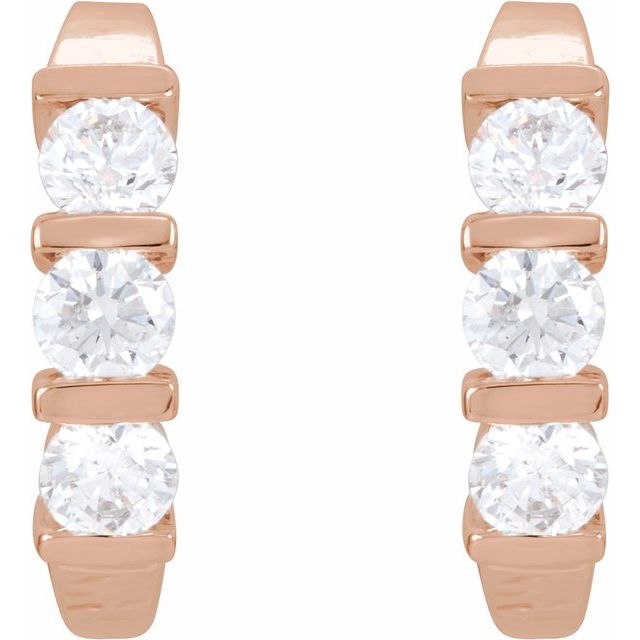 2 CTW Lab-Grown Diamond Earrings