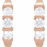 14K Rose 9/10 CTW Lab-Grown Diamond Earrings