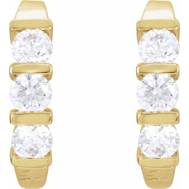 2 CTW Lab-Grown Diamond Earrings