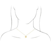 14K White Initial R 16-18" Necklace