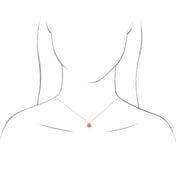 14K Yellow Natural Peridot Geometric 16-18" Necklace