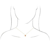 14K Rose 1/2 CT Lab-Grown Diamond Geometric 16-18" Necklace