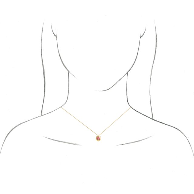 2 CT Lab-Grown Diamond Geometric 16-18" Necklace