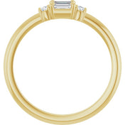 14K Yellow 1/3 CTW Natural Diamond Stackable Ring