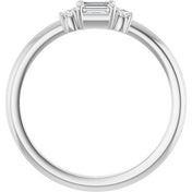 Platinum 1/3 CTW Natural Diamond Stackable Ring