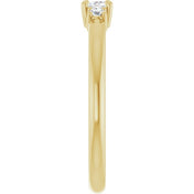 14K Yellow 1/3 CTW Natural Diamond Stackable Ring