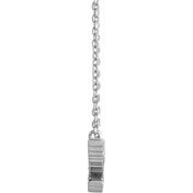Platinum .05 CTW Natural Diamond Petite Holy Spirit 18" Necklace
