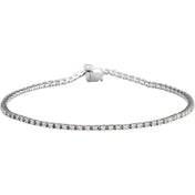 14K White 1 CTW Lab-Grown Diamond Line 7 1/4" Bracelet
