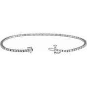 14K White 1 CTW Lab-Grown Diamond Line 7 1/4" Bracelet