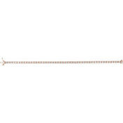 14K Rose 4 CTW Lab-Grown Diamond Line 7 1/4" Bracelet