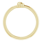 14K Yellow Stackable Knot Ring