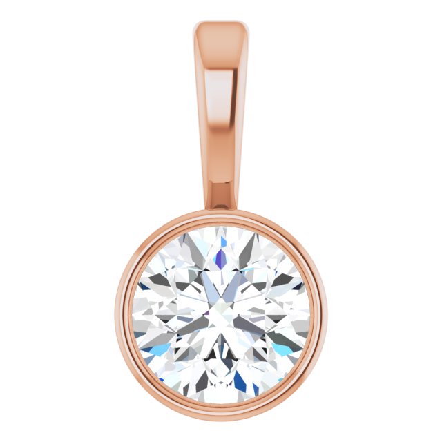 4 CT Lab-Grown Diamond Bezel-Set Solitaire Pendant