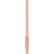 14K .04 CTW Natural Diamond Honeycomb 18" Necklace
