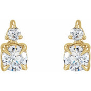 14K Yellow 1/2 CTW Lab-Grown Diamond Earrings