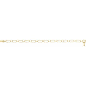 14K Yellow 9/10 CTW Natural Diamond Link 7" Bracelet