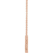14K Believe 18" Necklace in Rose, White, and Yellow Gold