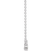 14K Mrs 16" Necklace in Yellow, Rose, and White Gold