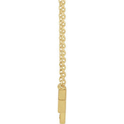 14K .04 CTW Natural Diamond Honeycomb 18" Necklace