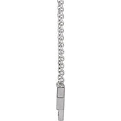 14K Natural Diamond Honeycomb Necklace with .04 CTW, 16" Length