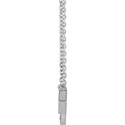 Platinum .04 CTW Natural Diamond Honeycomb 16" Necklace