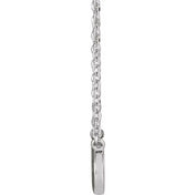 Platinum Faith Infinity 16" Necklace