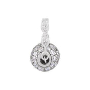 14K 3 mm 1/8 CTW Natural Diamond Ball Necklace 16-18"