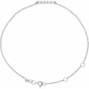 Platinum Natural Ethiopian Opal Bar 6 1/2-7 1/2" Bracelet