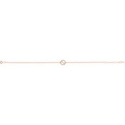 14K Rose .03 CTW Natural Diamond Circle 6 1/2-7 1/2" Bracelet