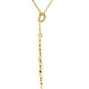 14K Yellow .03 CTW Natural Diamond 18" Necklace
