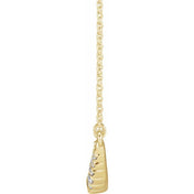 14K Lab-Grown Diamond Two-Stone, French-Set Bar, and Bar Necklace in 16-18" Length