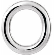 Sterling Silver Single Initial O Earring