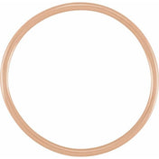 14K Rose Stackable Ring Size 5 - Elegant and Versatile Jewelry
