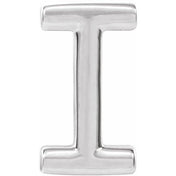 Sterling Silver Single Initial I Earring
