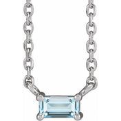 Natural Gemstone Solitaire Necklace 0.15 Carat TCW Topaz & Tourmaline