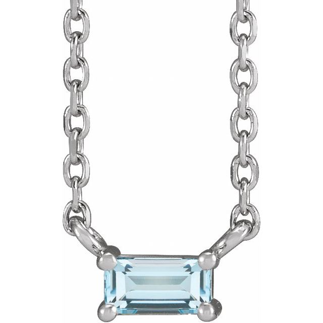 Natural Gemstone Solitaire Necklace 0.15 Carat TCW Topaz & Tourmaline