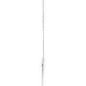 14K White 3/8 CTW Natural Diamond Large Heart 16" Necklace