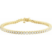 14K Yellow 6 CTW Natural Diamond Line 7 1/4" Bracelet